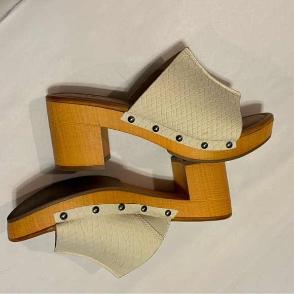 MIA faux snakeskin cream clunky heel - Picture 7 of 9